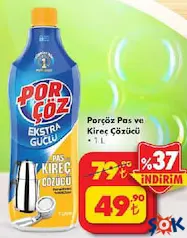 PORÇÖZ PAS VE KİREÇ ÇÖZÜCÜ 1 L fiyat ve kampanya bilgisi
